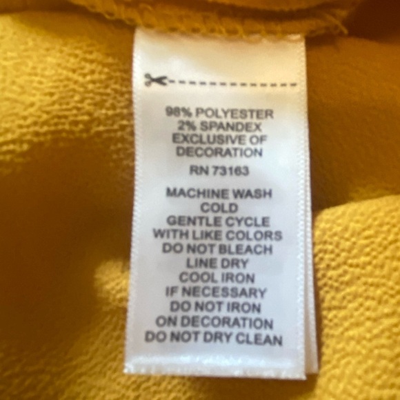 Spense Sz L Yellow Gold 3/4 Sleeve Relaxed Blouse - Picture 7 of 10